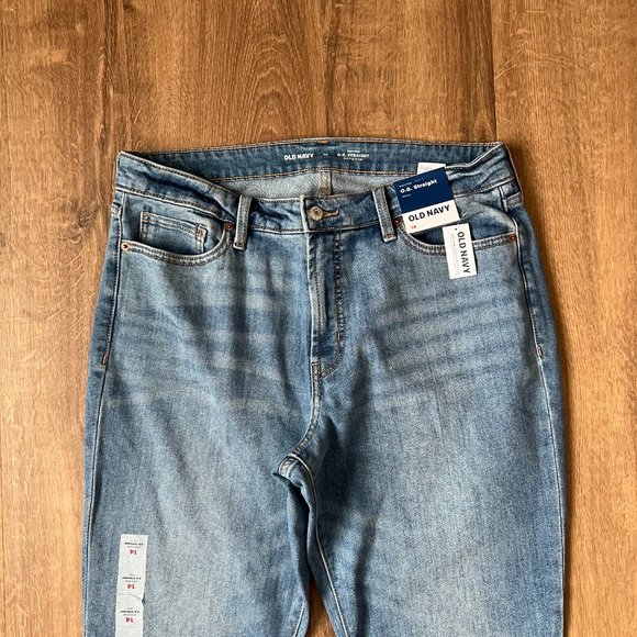 NEW Old Navy High-Waisted OG Straight Ankle Jeans Sz 14 - Picture 5 of 13